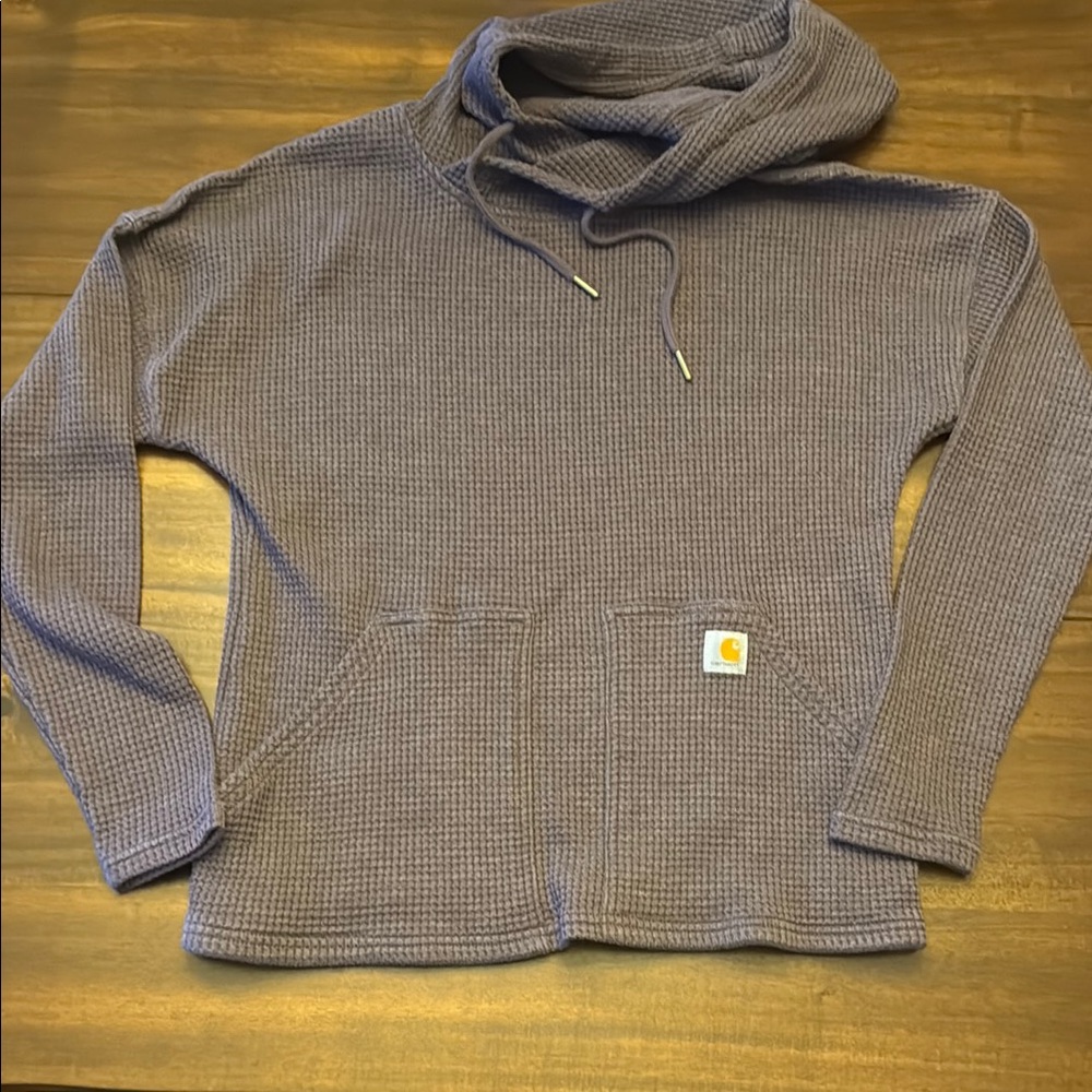 Carhartt Purple Funnel Neck Sweater with Relaxed Fit
